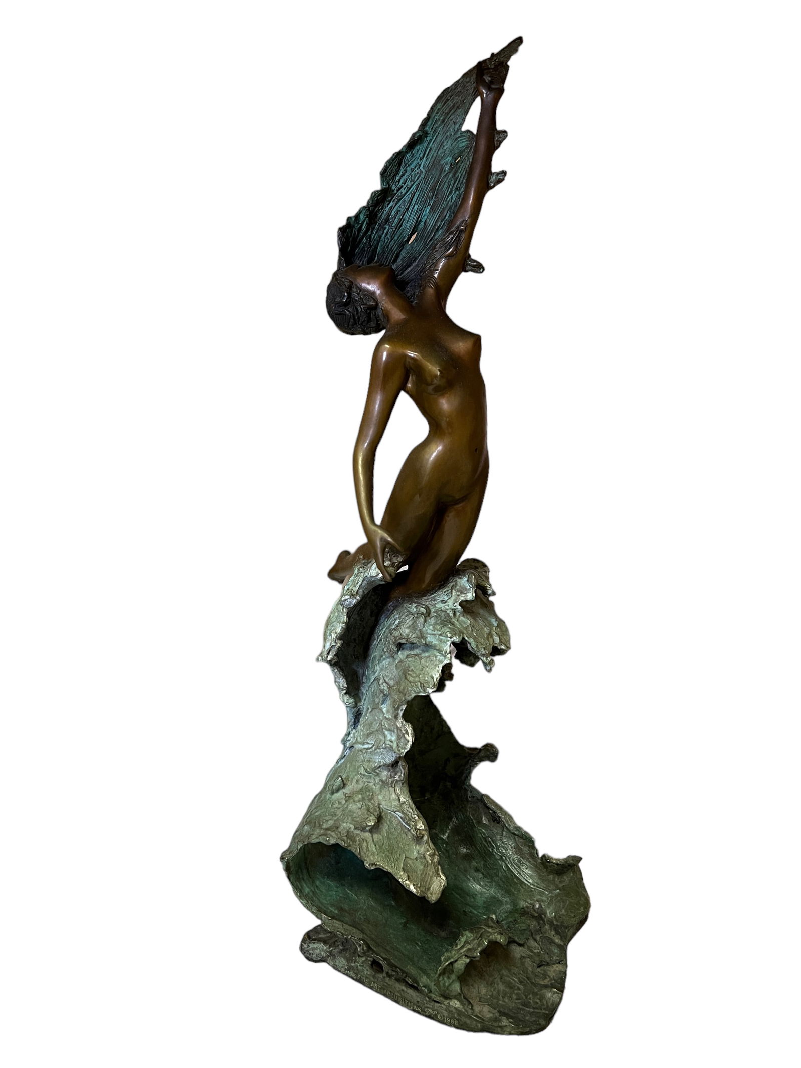 ANGELO BASSO Over The Wave Bronze Sculpture Signed (1 of 5)