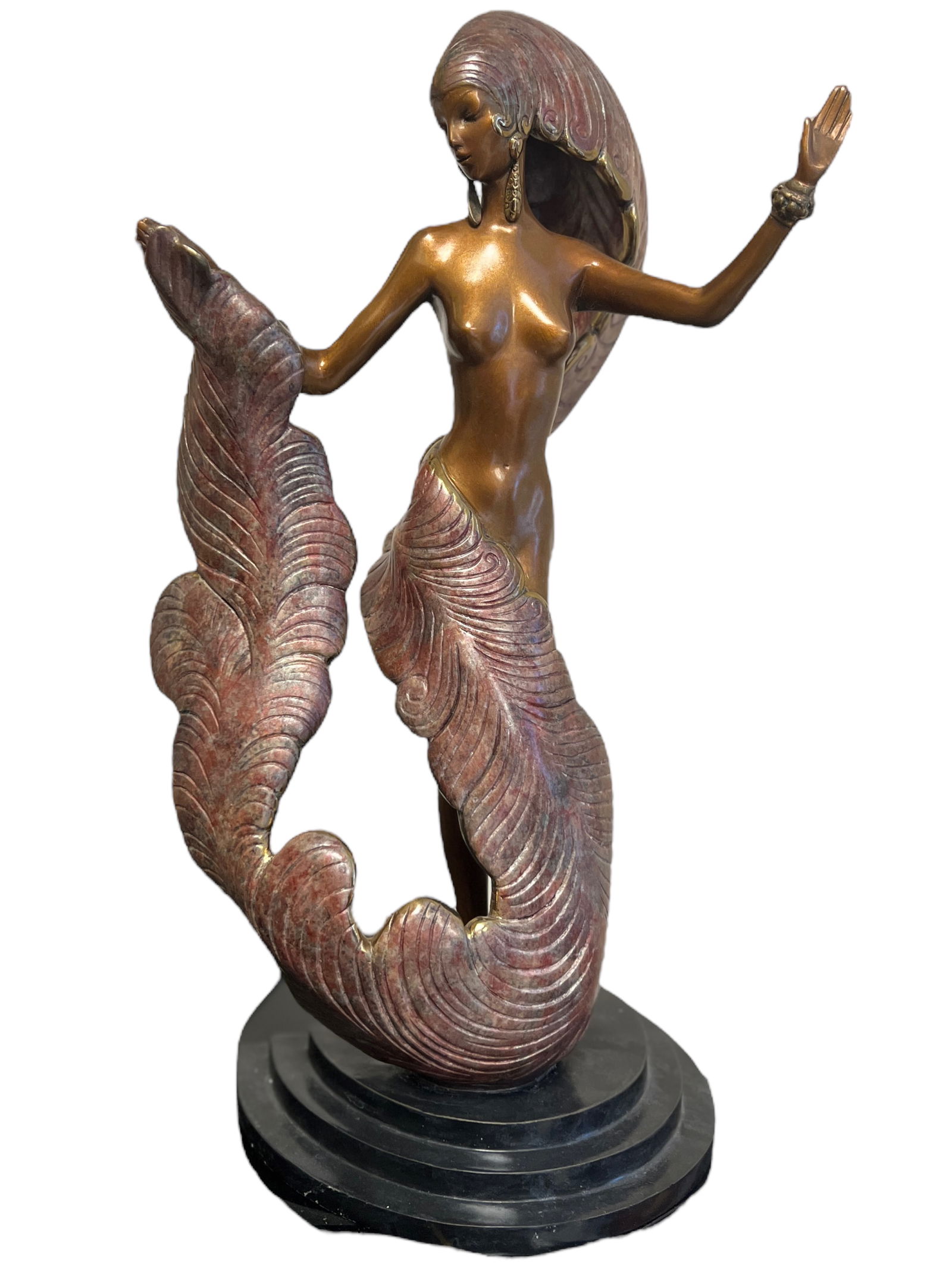 Erte (Romain de Tirtoff)  Bronze, Folies Bergère (1 of 2)