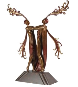 Erte (Romain de Tirtoff)   Signed, Kiss of Fire