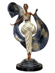 Erte (Romain de Tirtoff)  Bronze Signed Dream Girl