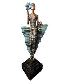 Erte (Romain de Tirtoff) Bronze,  FEMME FATALE