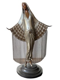 Erte (Romain de Tirtoff)  Bronze Signed, Beloved