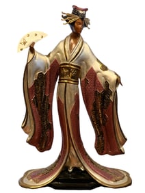 Erte (Romain de Tirtoff)  Bronze, Madame Butterfly