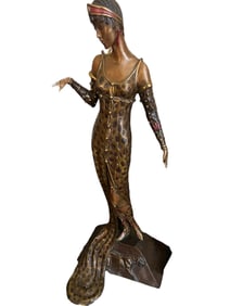 Erte (Romain de Tirtoff)  Bronze, Julietta
