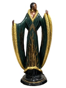 Erte (Romain de Tirtoff)  Bronze, Femme de luxe