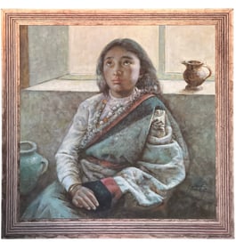 Zhang Xiexiong (Chinese b.1977-) Oil Painting