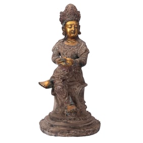 A Chinese Bronze Figure of Buddha