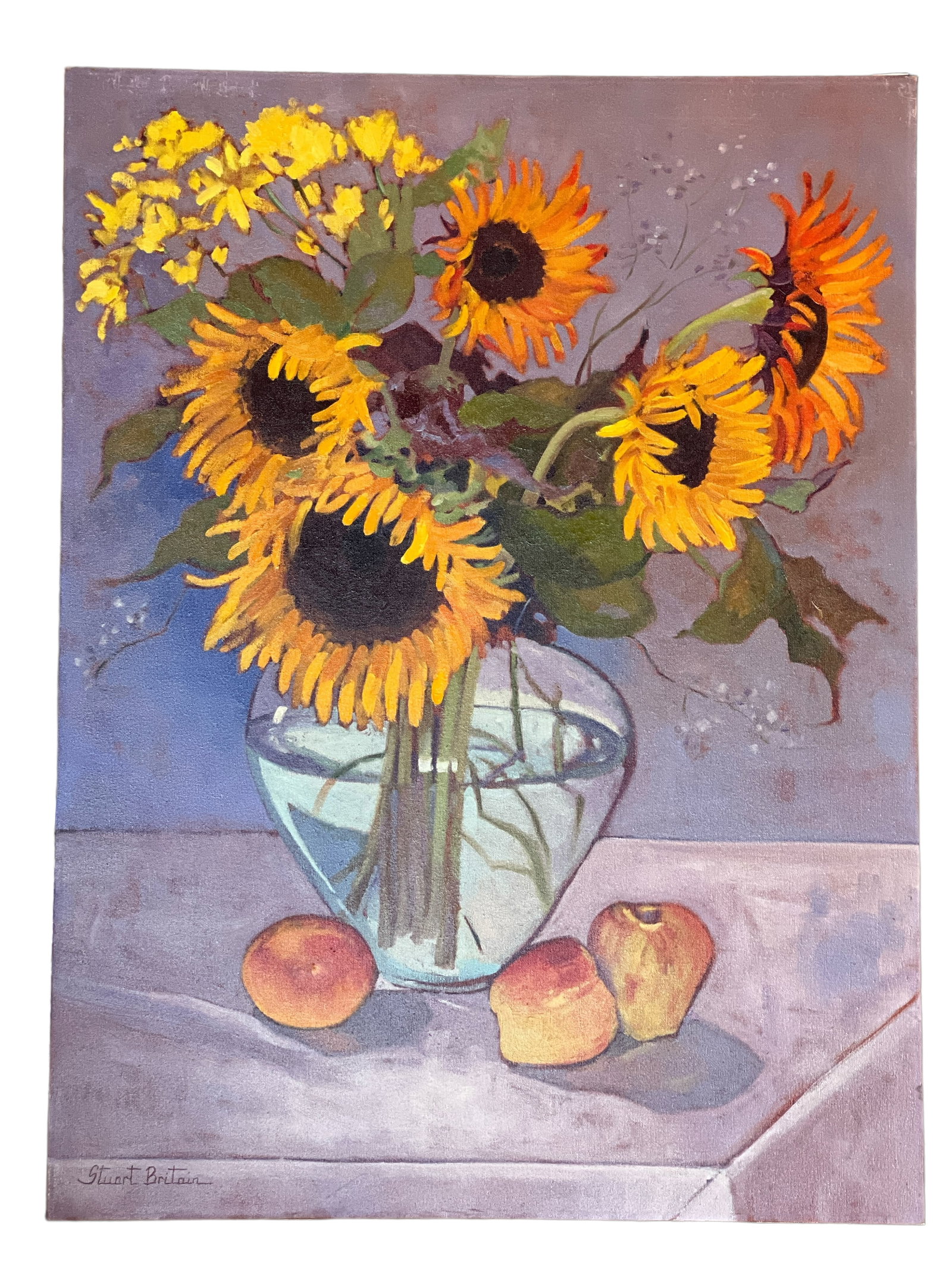 Stuart Britain Oil Painting: H : 40 in ( 101.6 cm ) W : 30 in ( 76.2 cm ) Provenance: Contemporary Masters Gallery In Island in Maui County, Hawaii.