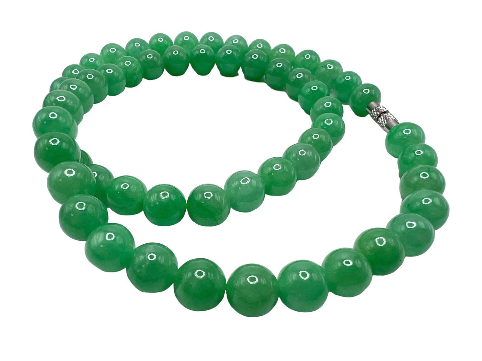 AIGL Certification Jade Beads Necklace (1 of 6)