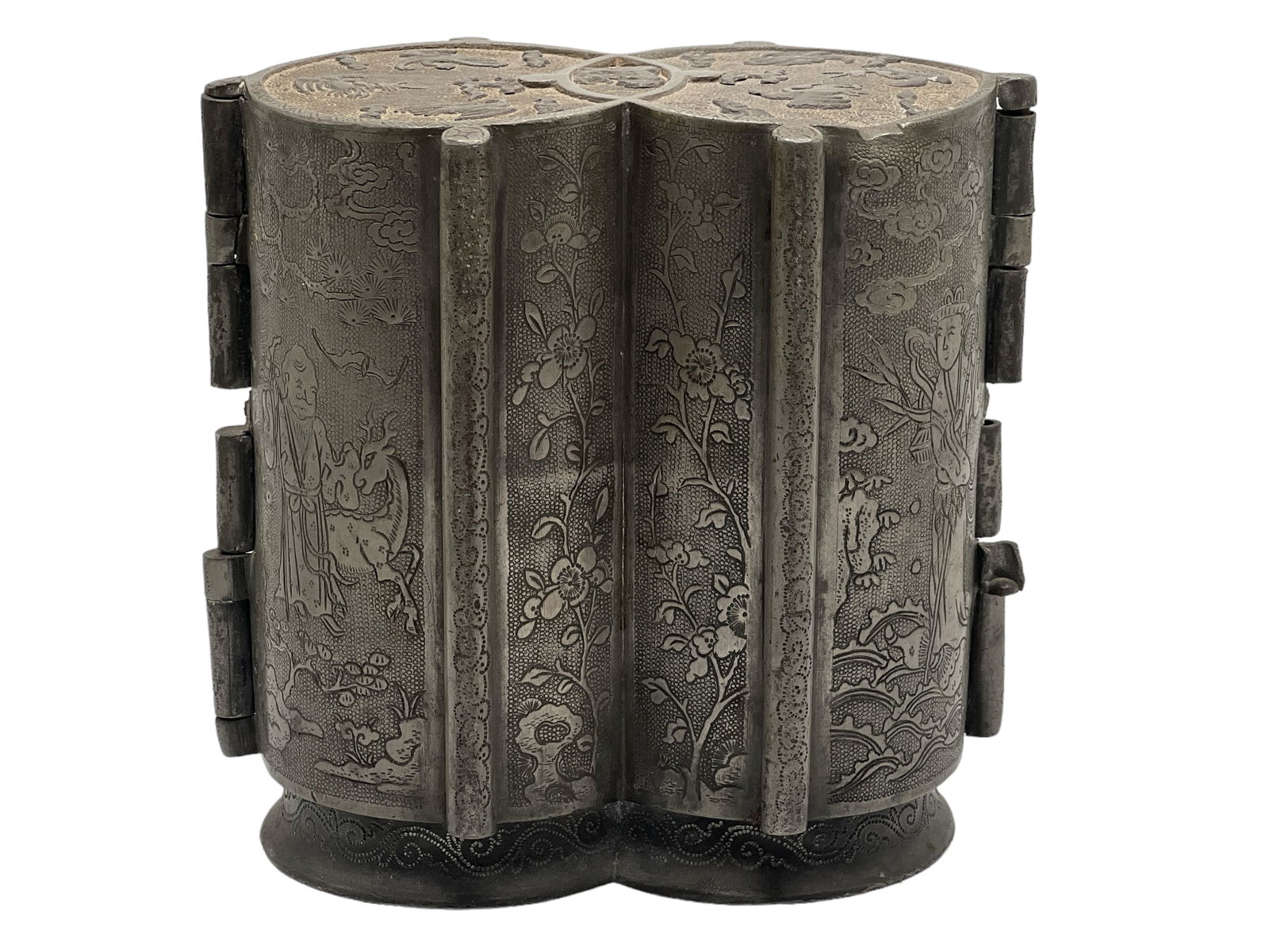 A Chinese Pewter Containers (1 of 8)