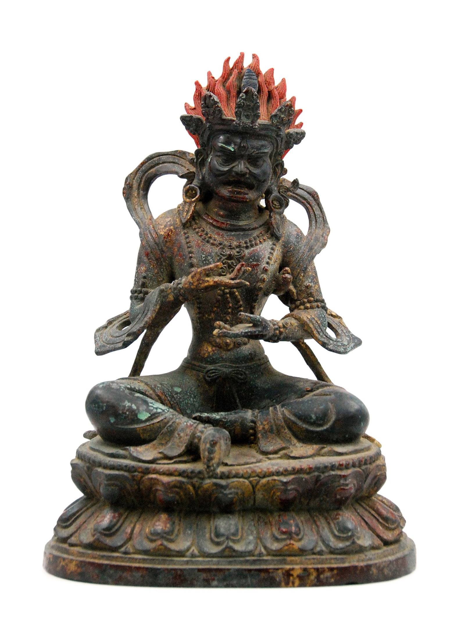 BRONZE RED HAIR BUDDHA (1 of 4)