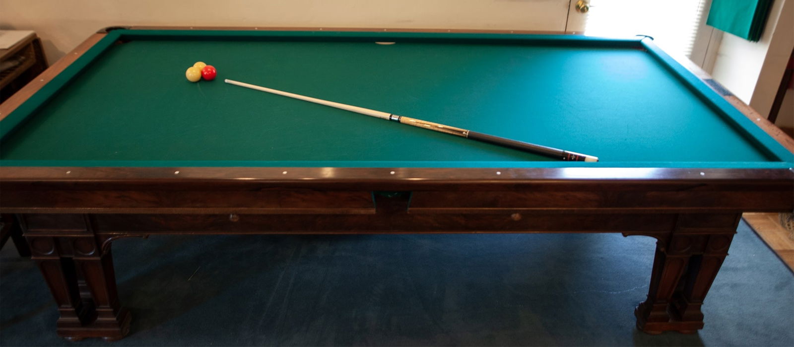 Adam Pool Table Billiard table 9' 1926 Brunswick: Adam Pool Table Billiard table 9' 1926 BrunswickPick Up Location: Santa Barbara, California