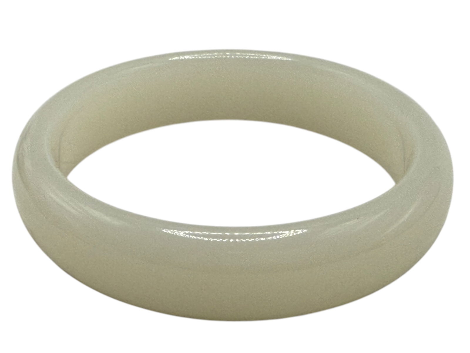 A Chinese White Jade /Stone Bangle (1 of 5)