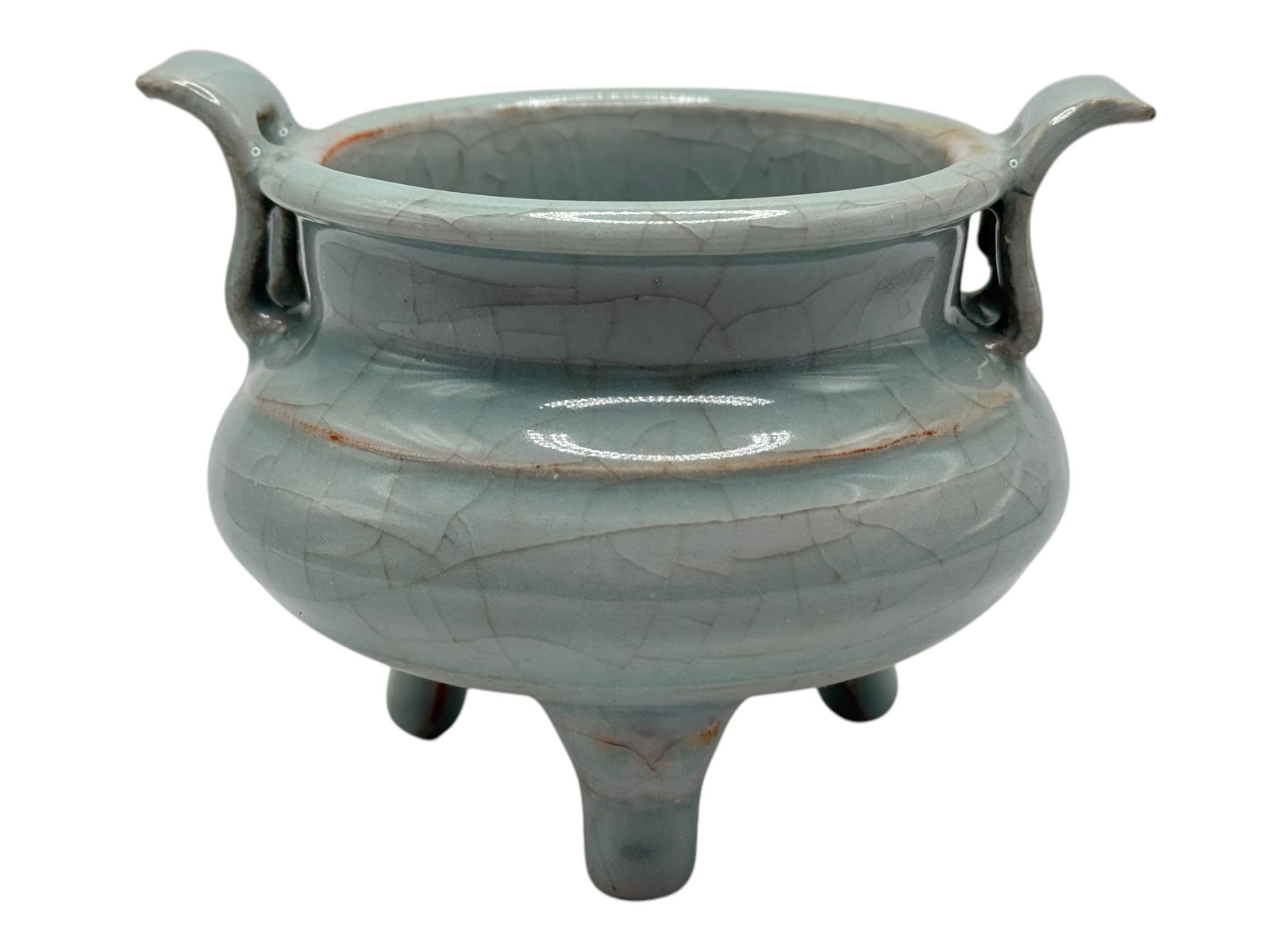 A Chinese Celadon Porcelain Censer (1 of 6)