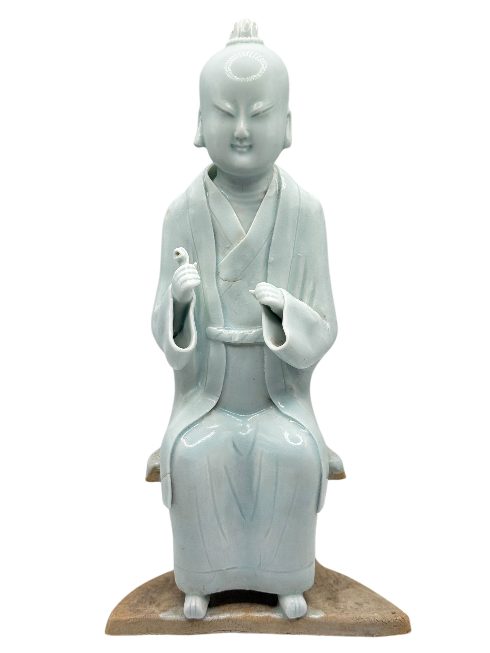 Chinese Celadon Glazed Porcelain Figure of a Seate (1 of 10)
