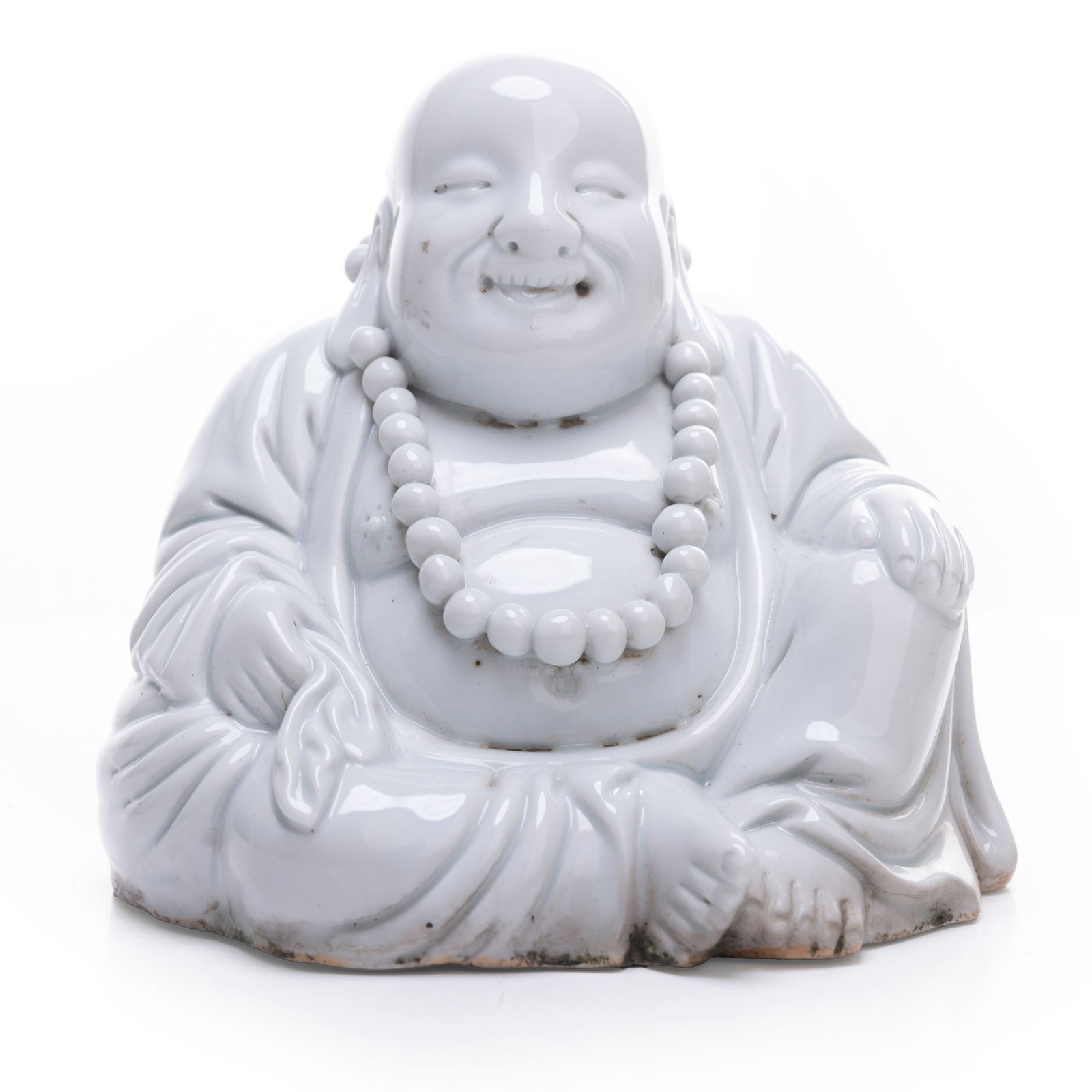 A Chinese White Glazed Figure of Happy Buddha (1 of 6)