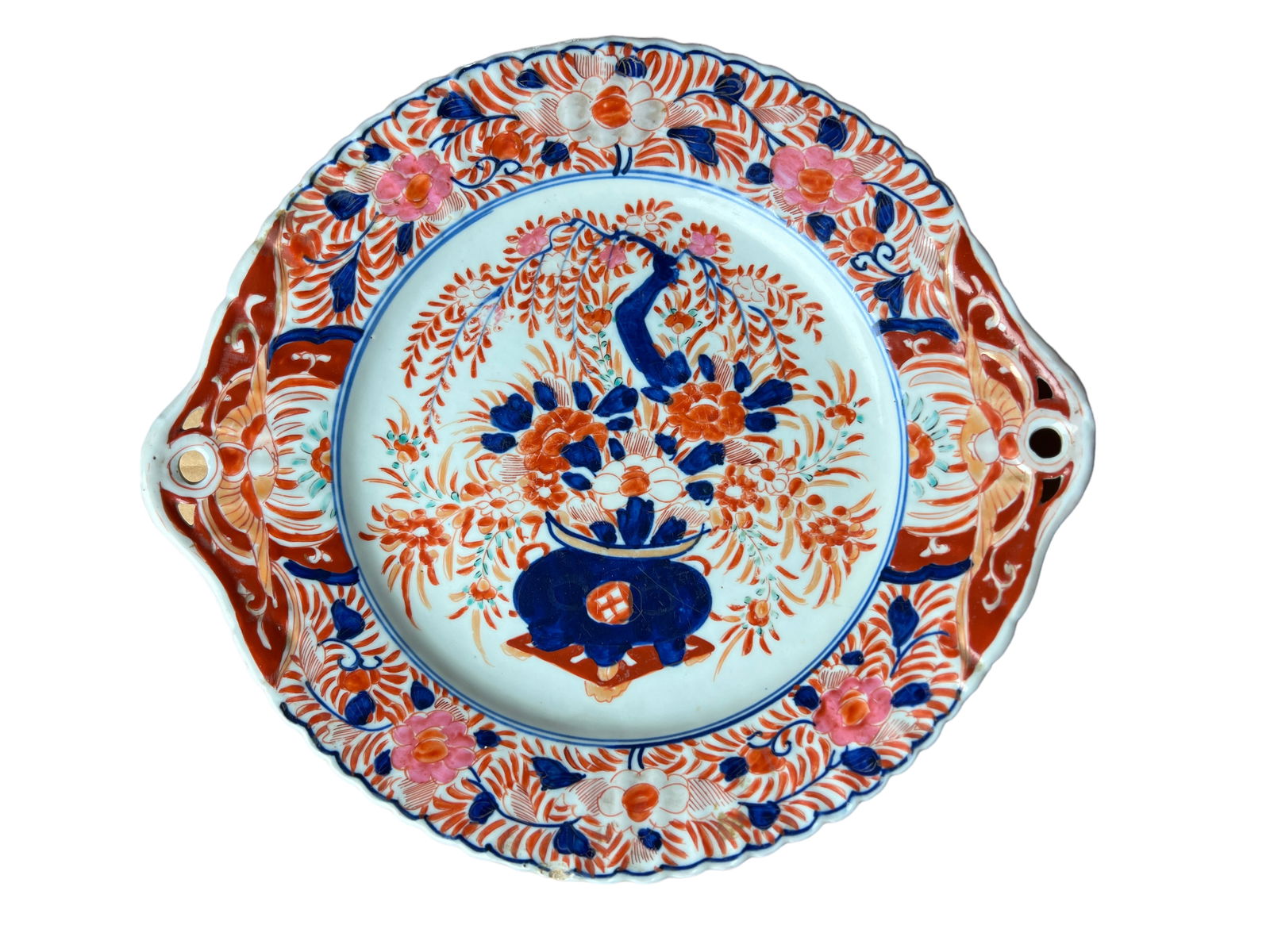 Antique Japanese Imari Decorated Handled Platter (1 of 8)