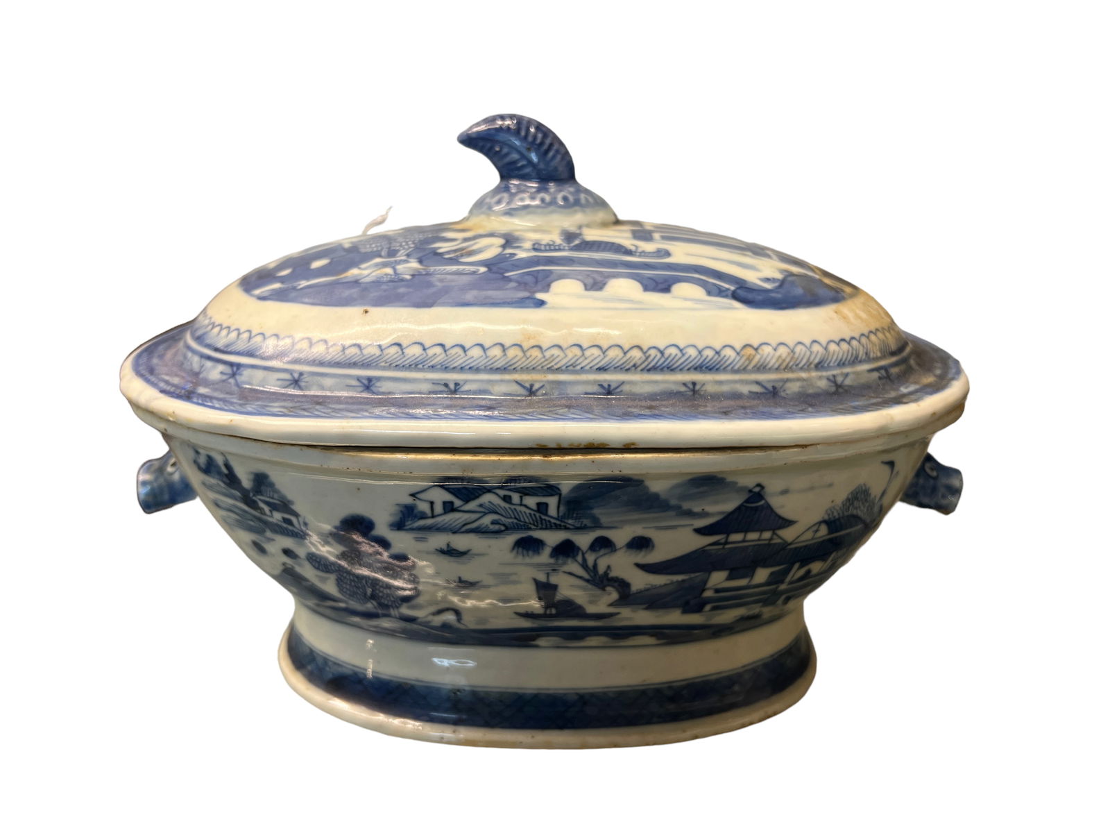 Chinese Export porcelain Canton tureen with cover (1 of 7)