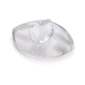Lalique Leaf Paper Weight