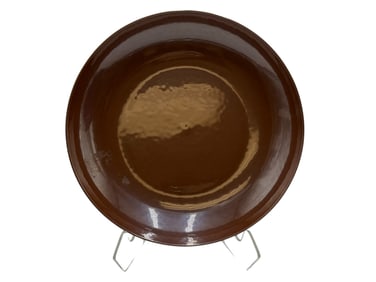 A Chinese Brown Glazed Dish, Marks