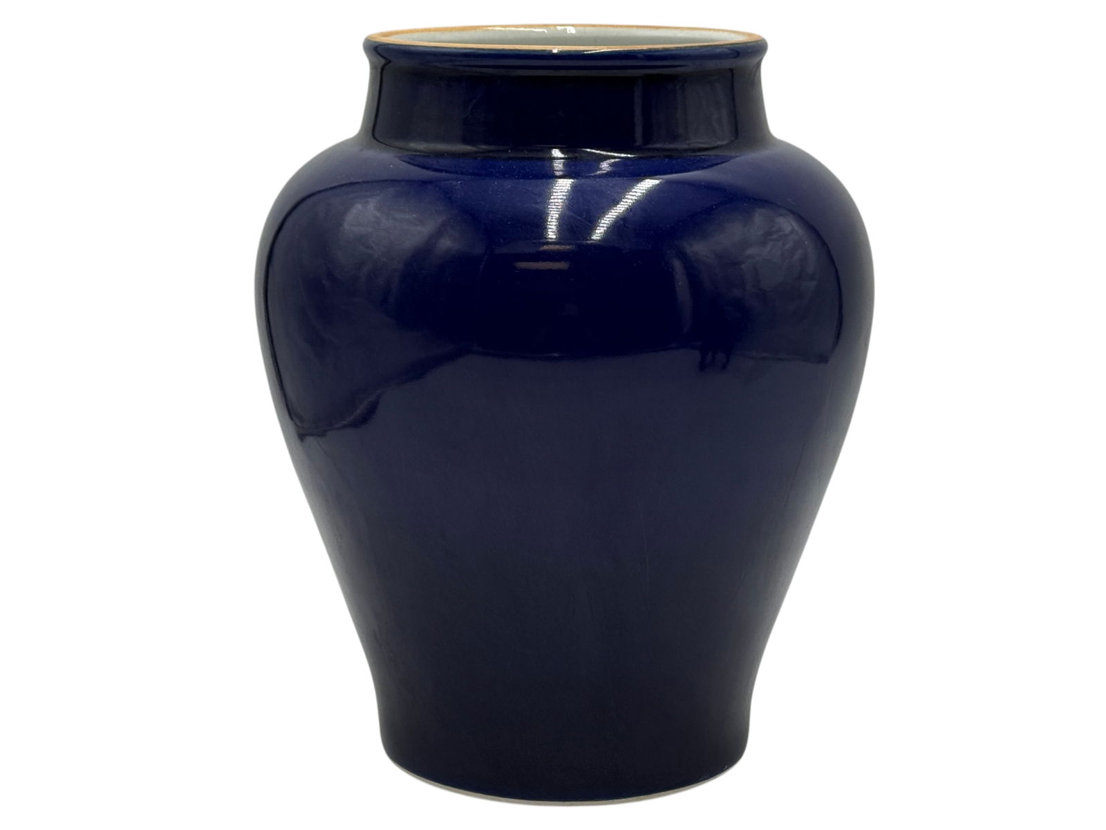 A Chinese Blue Glazed Vase, Kangxi Marks (1 of 7)