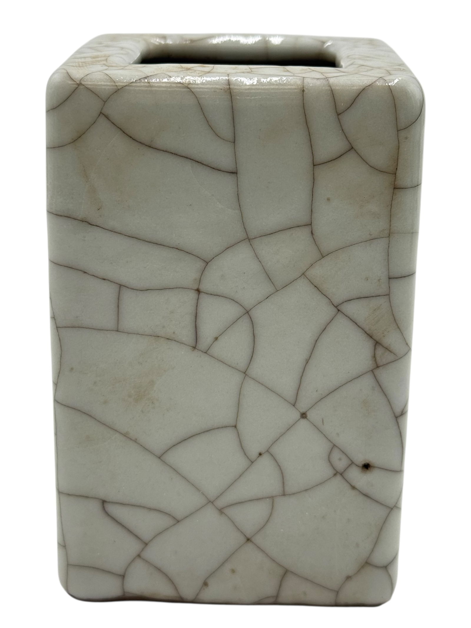 A Ge Type Crackle Square Vase (1 of 6)