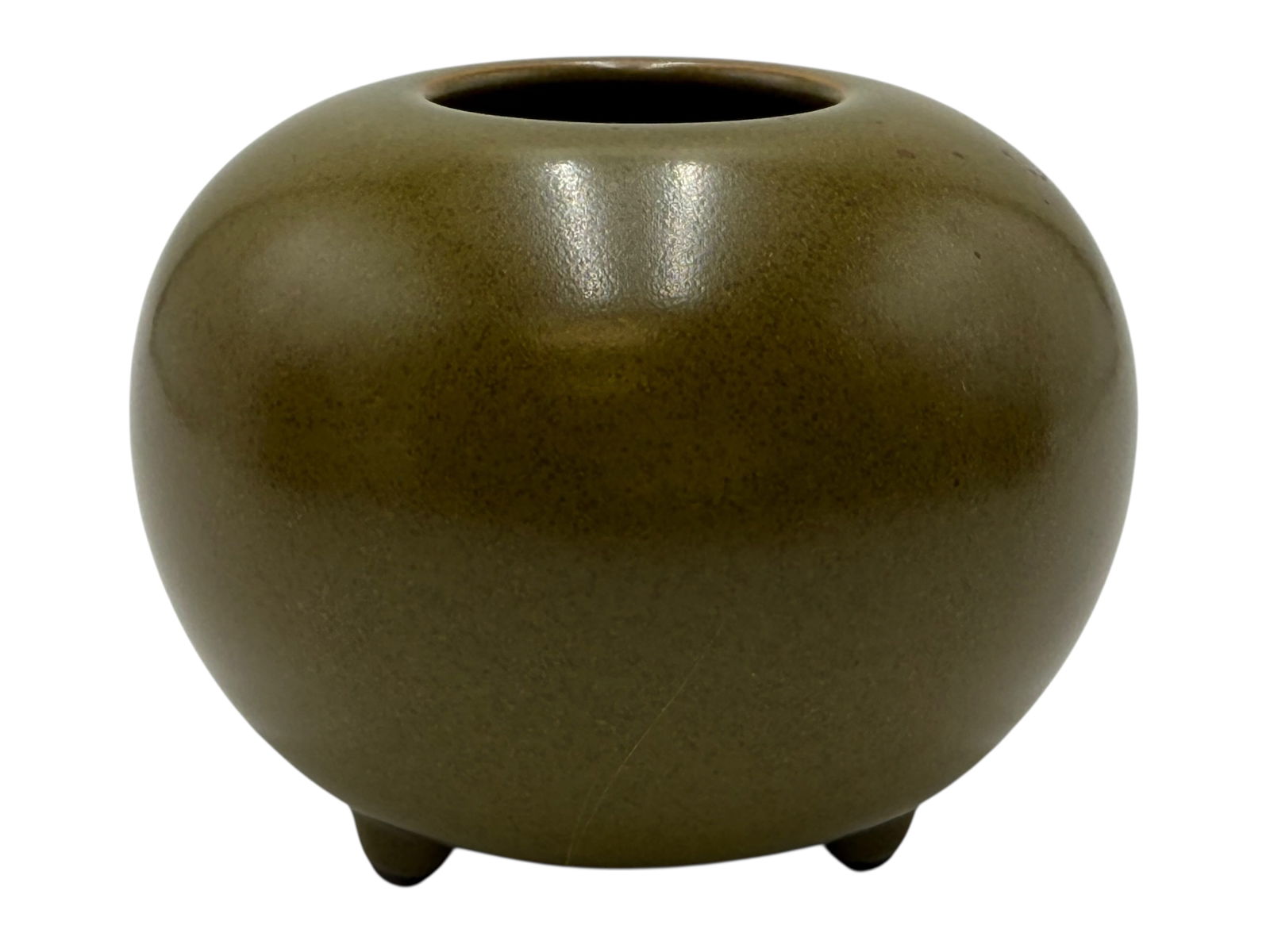 A Chinese Tea-Dust Glazed Tripod Censer / Pot (1 of 5)