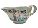 Famille Rose Export Porcelain Creamer with Figures