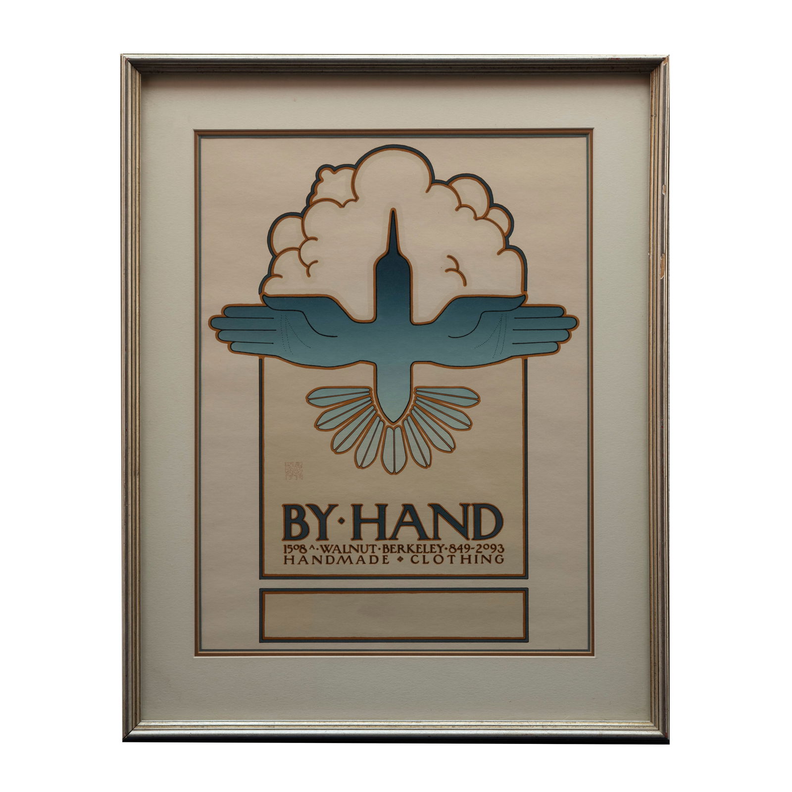 David Lance Goines Matted Art Print By Hand Handma (1 of 6)