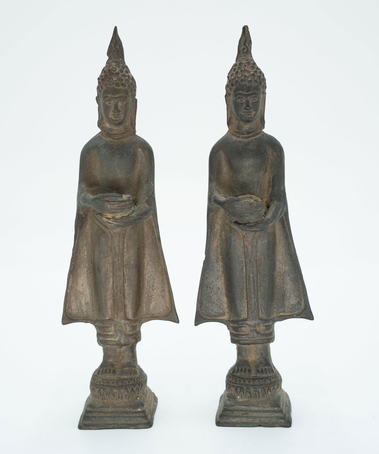 Pair Of Bronze Thailand Buddha (1 of 8)