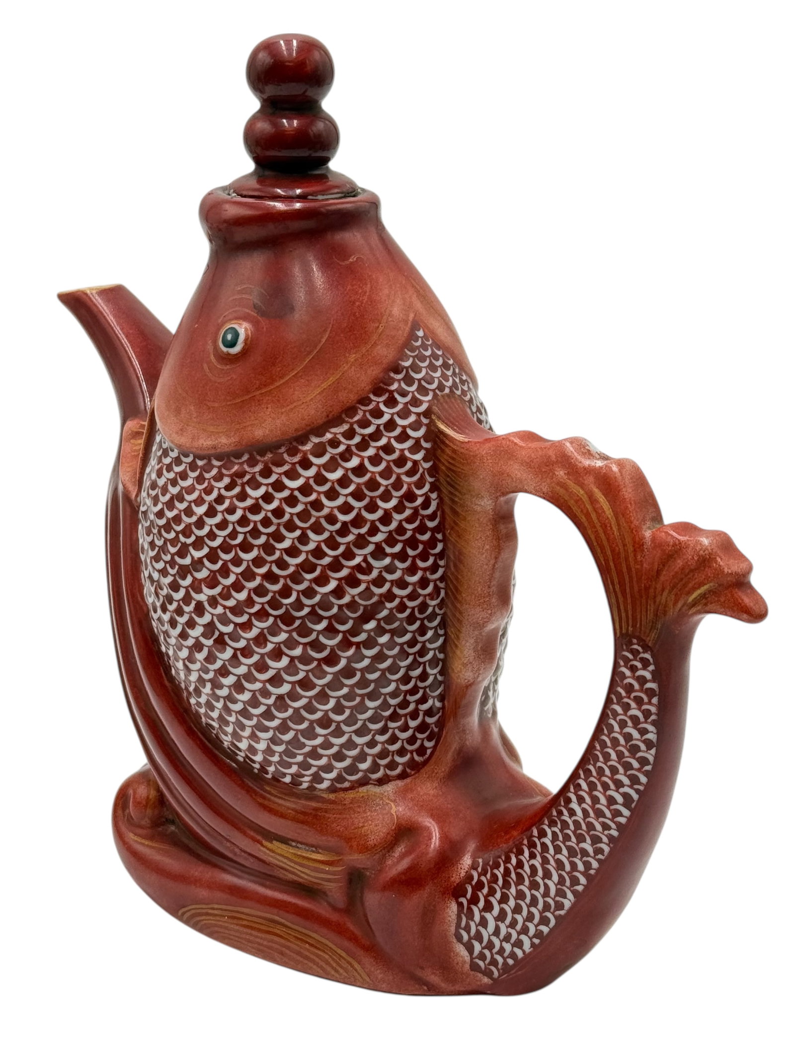 A Chinese Fish Shaped Teapot (1 of 6)