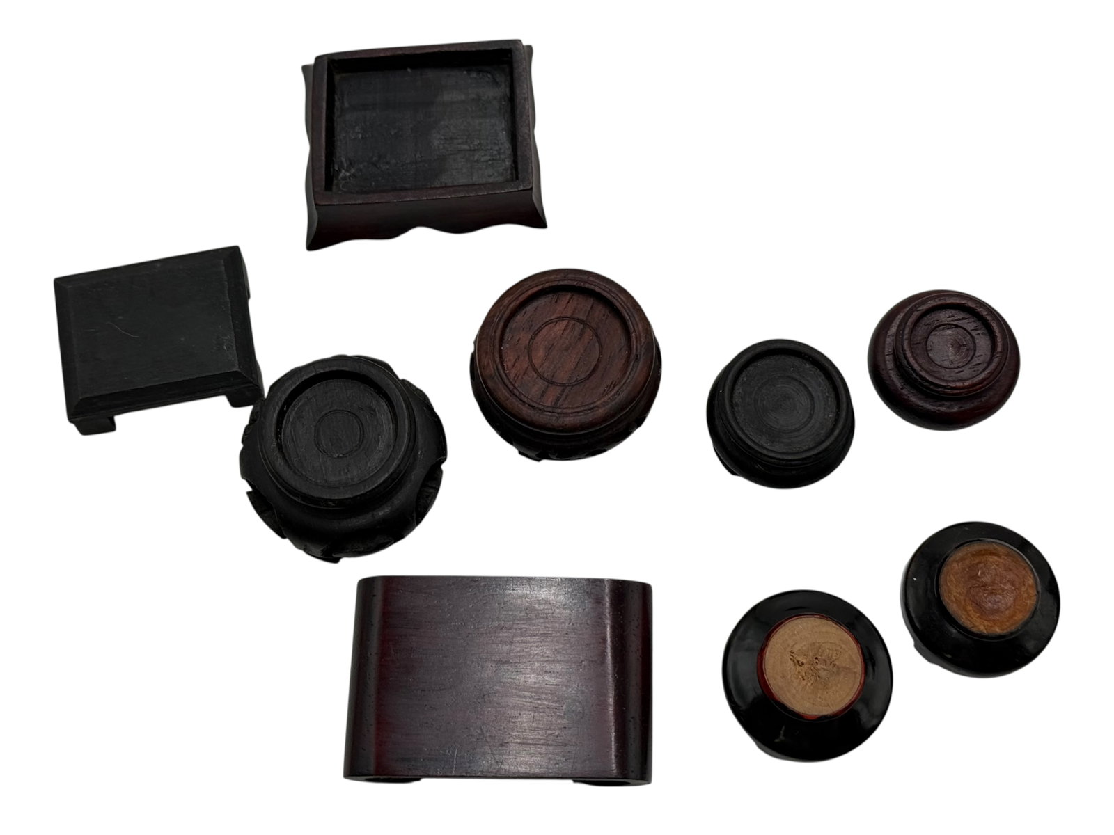 Group Small Chinese Wood Stands (1 of 4)