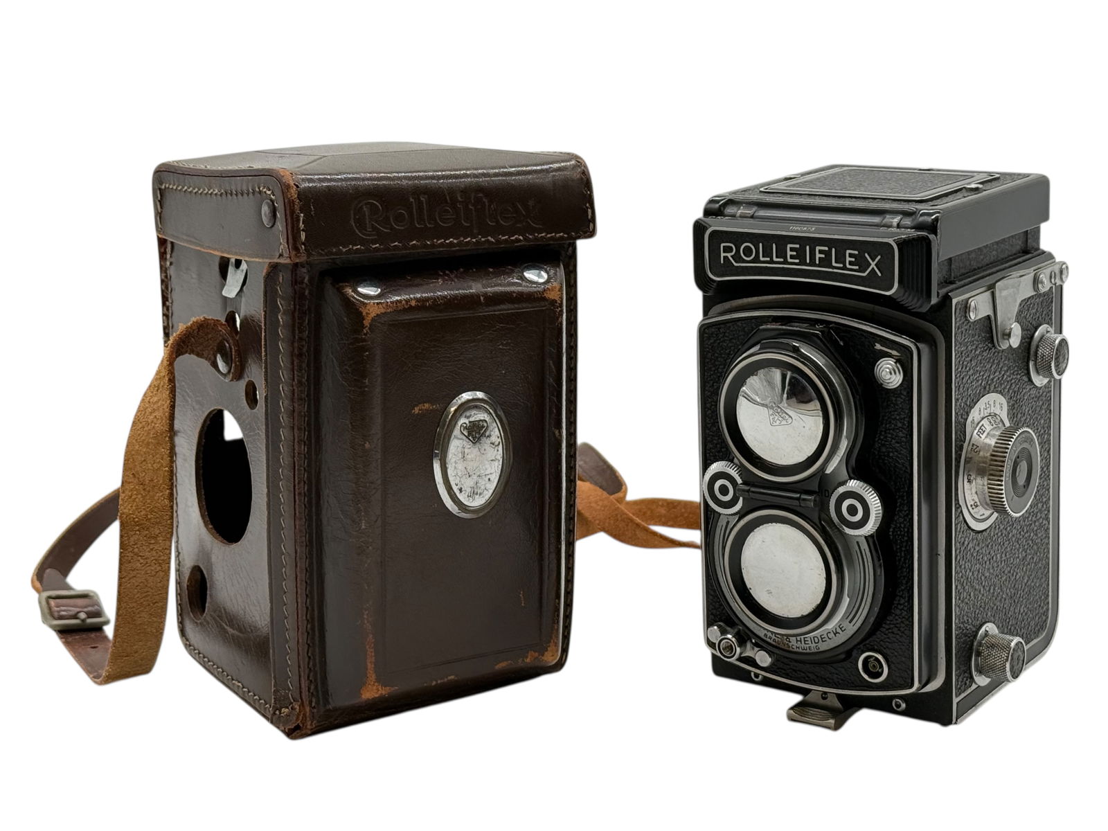 Rolleiflex Twin-Lens Reflex Camera with Leather Ca (1 of 11)