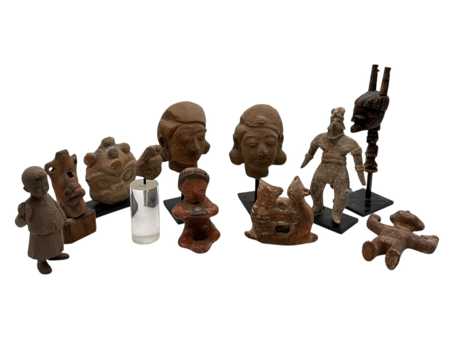 A  Group of 11 Ancient Terracotta and Clay Figures (1 of 10)