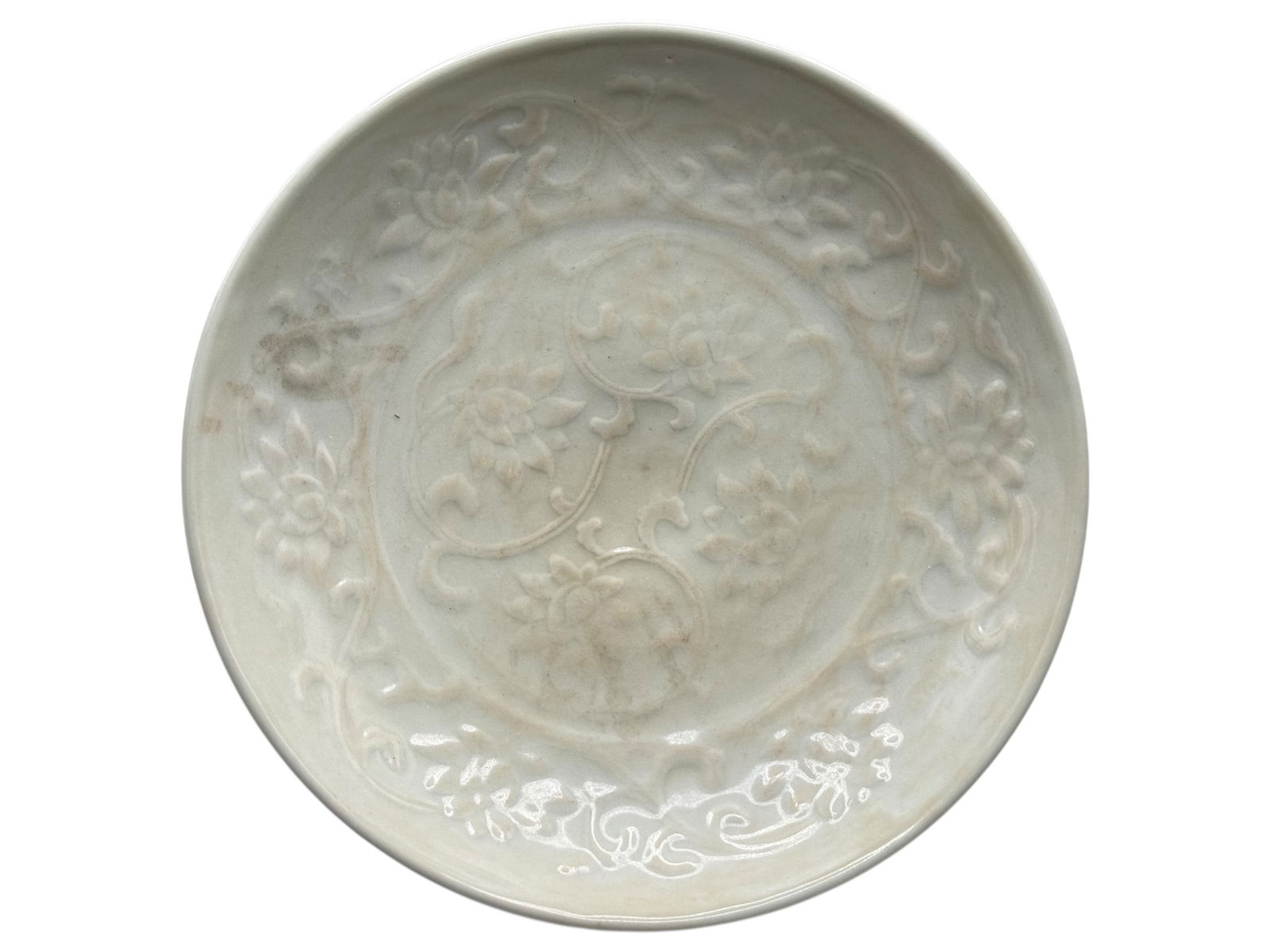 A Chinese Qingbai-Style Molded Dish (1 of 4)