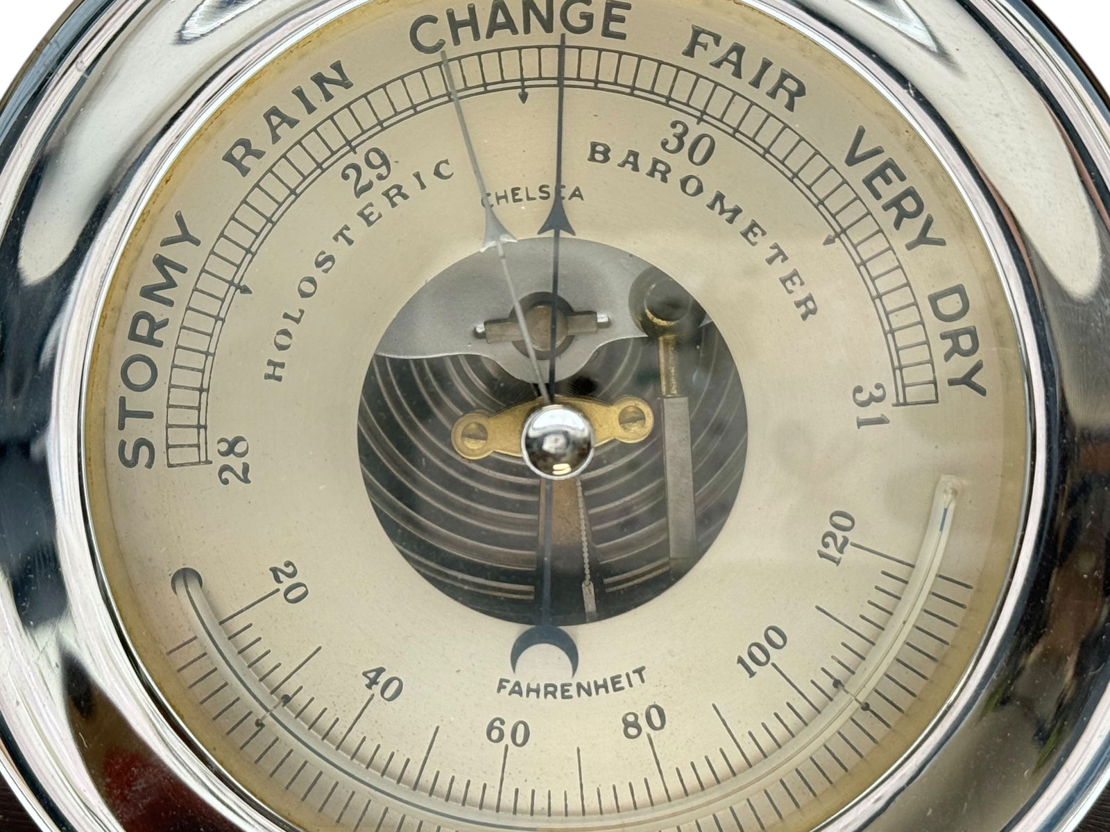chelsea clock co. holosteric barometer clock - 2