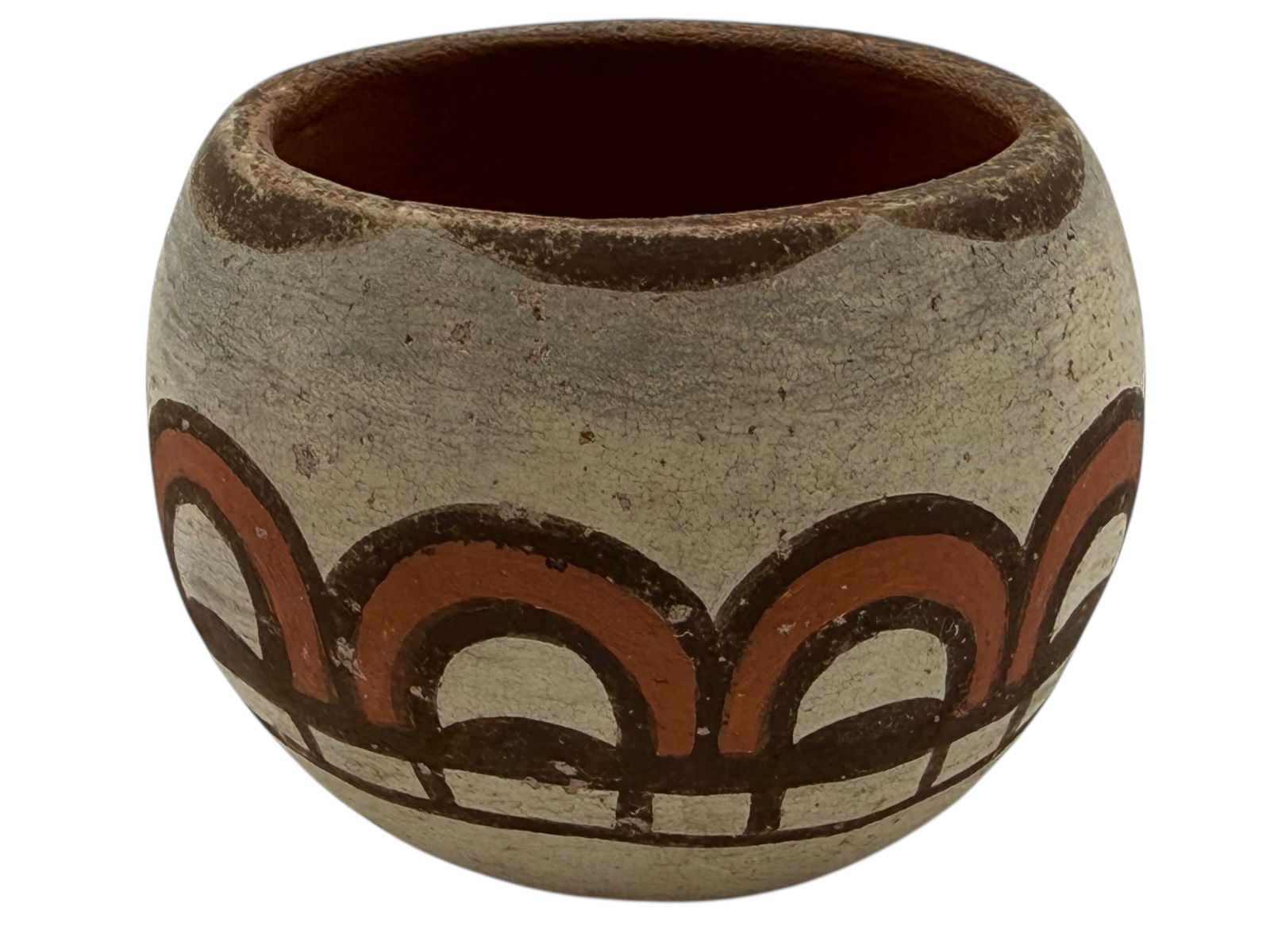 Native American Vintage Pottery Bowl - 4