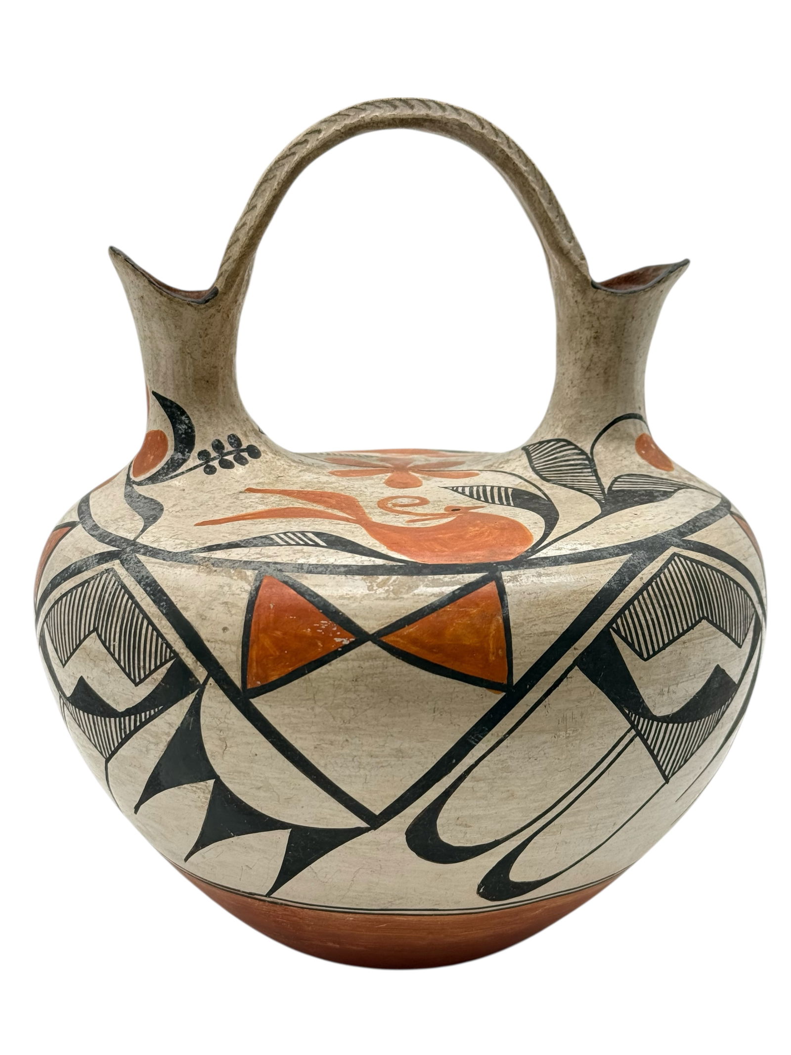 A Native American Pottery Wedding Vase - 3
