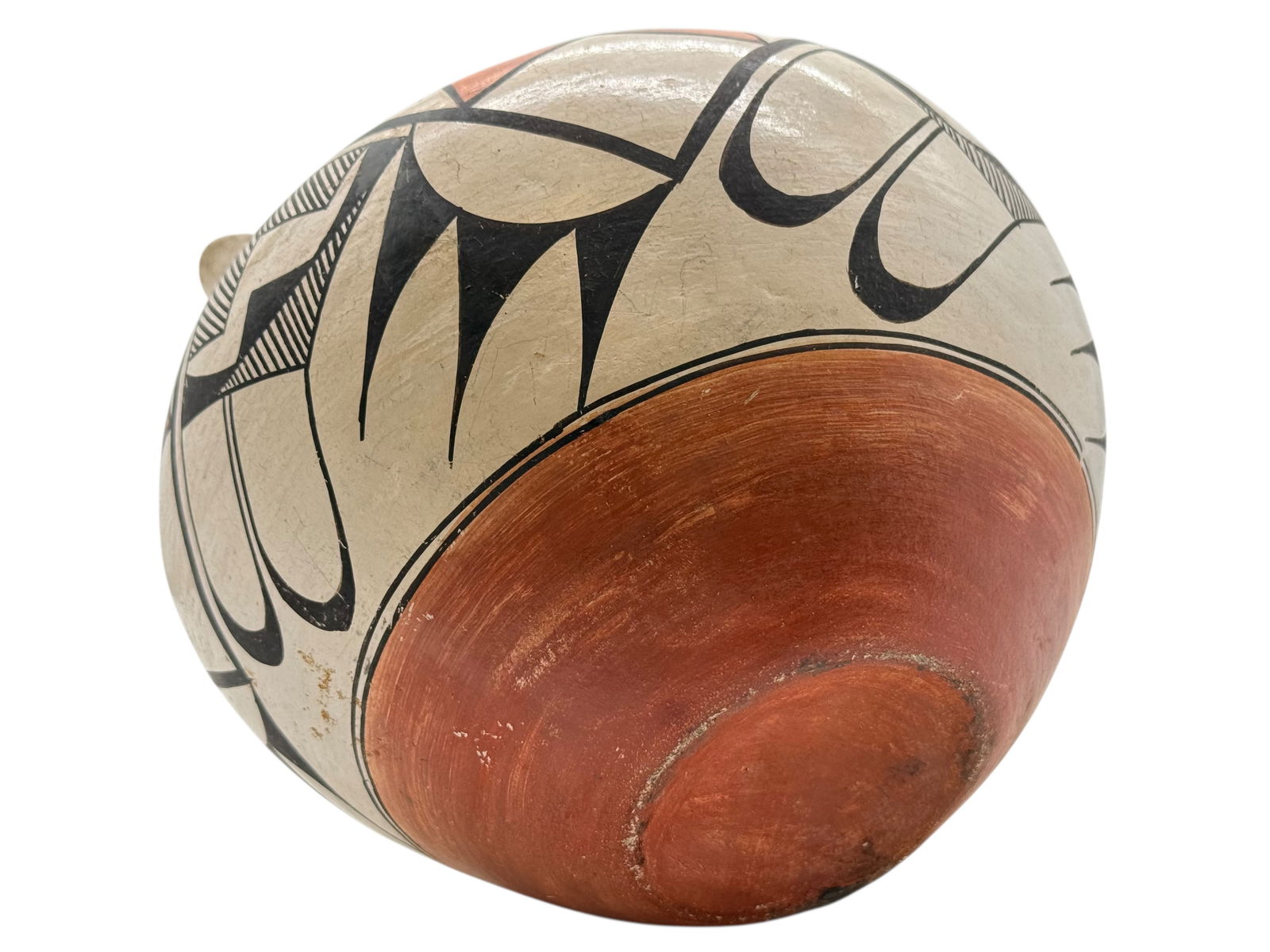 A Native American Pottery Wedding Vase - 5