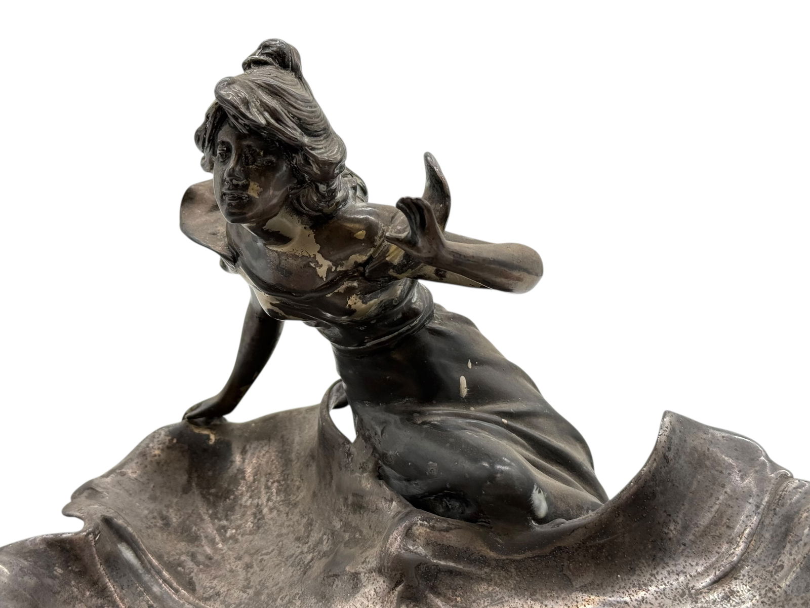 A Jugendstil Silver Plated Figural Dish - 3