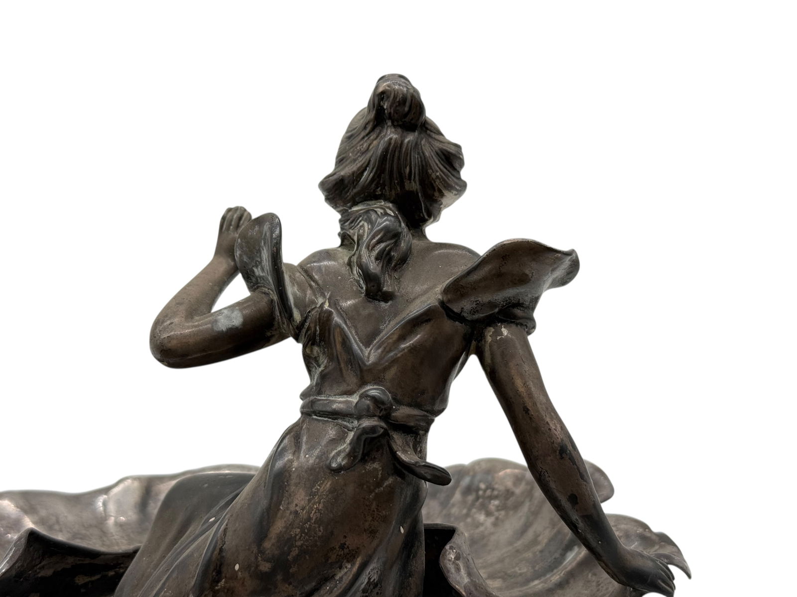 A Jugendstil Silver Plated Figural Dish - 5