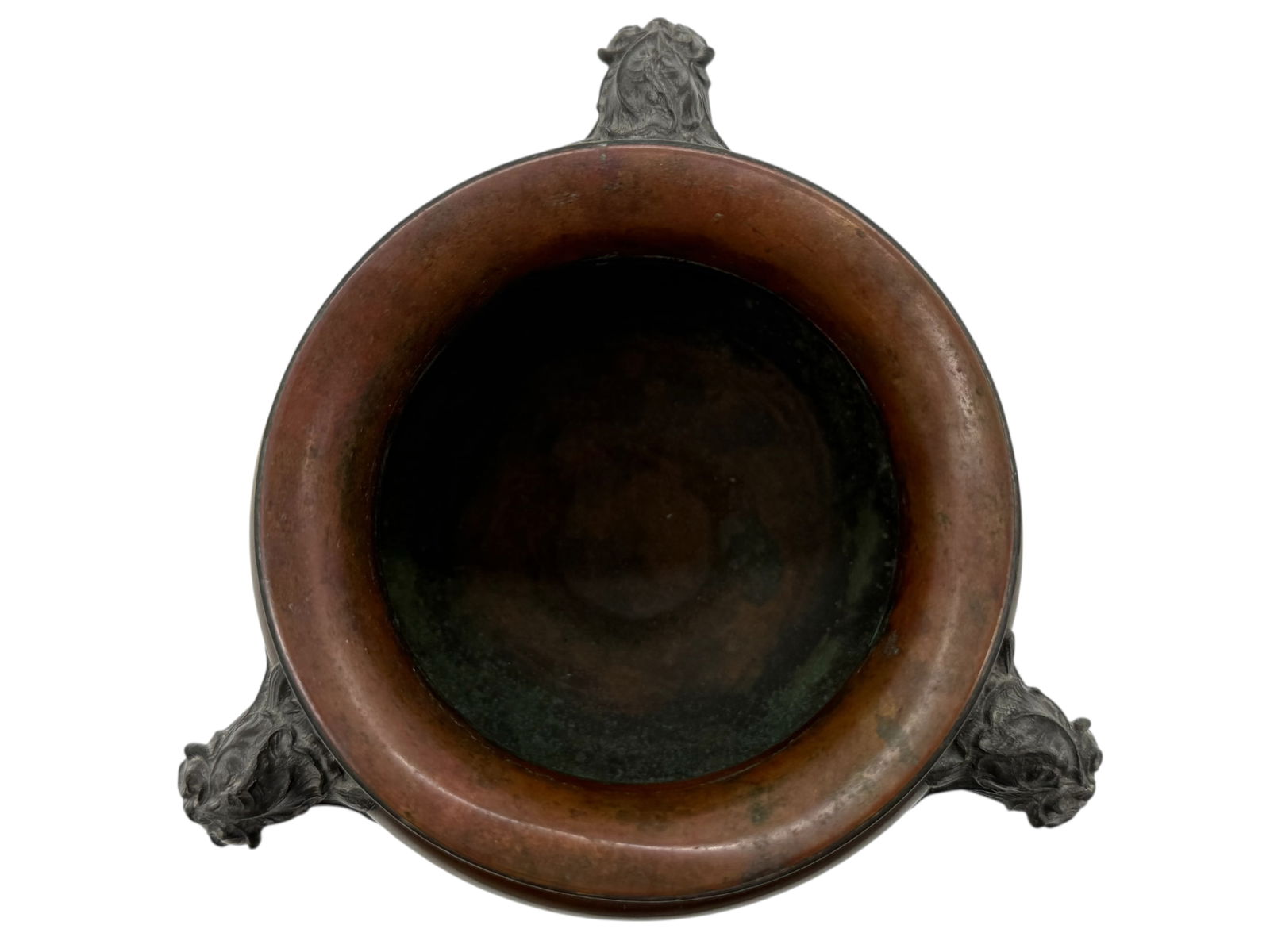 A Patinated Bronze Two-Handled Vase - 6