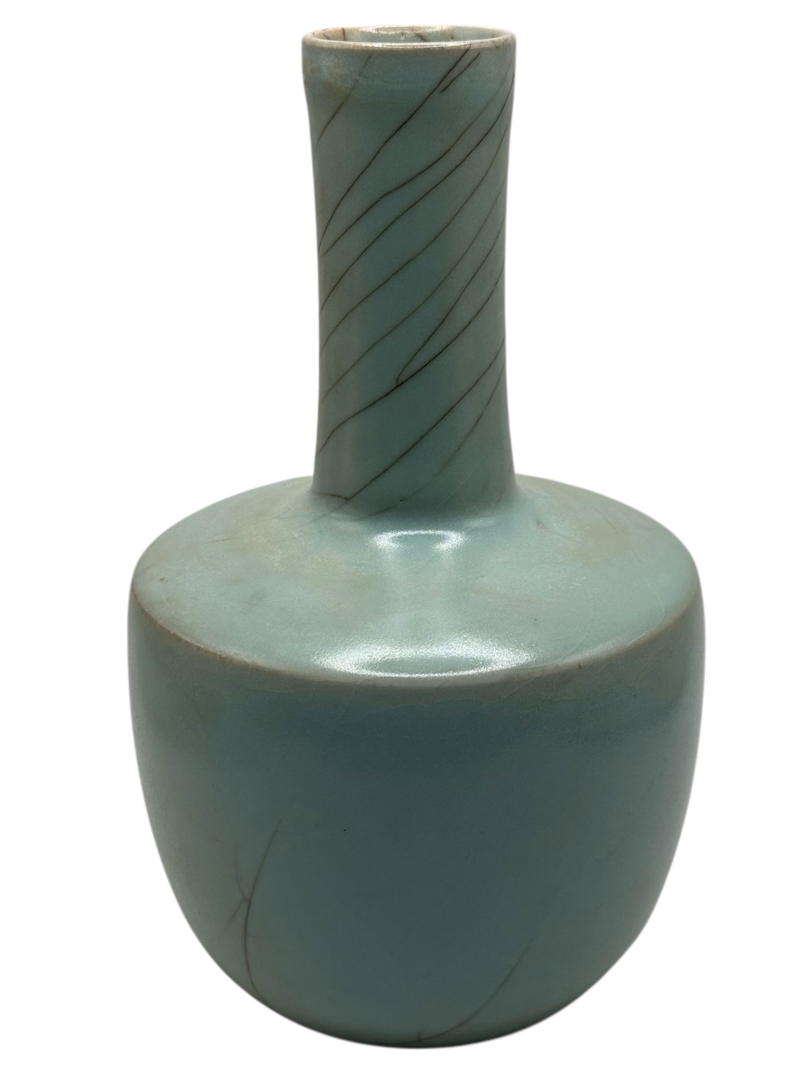 A Chinese Celadon-Glazed Vase - 4