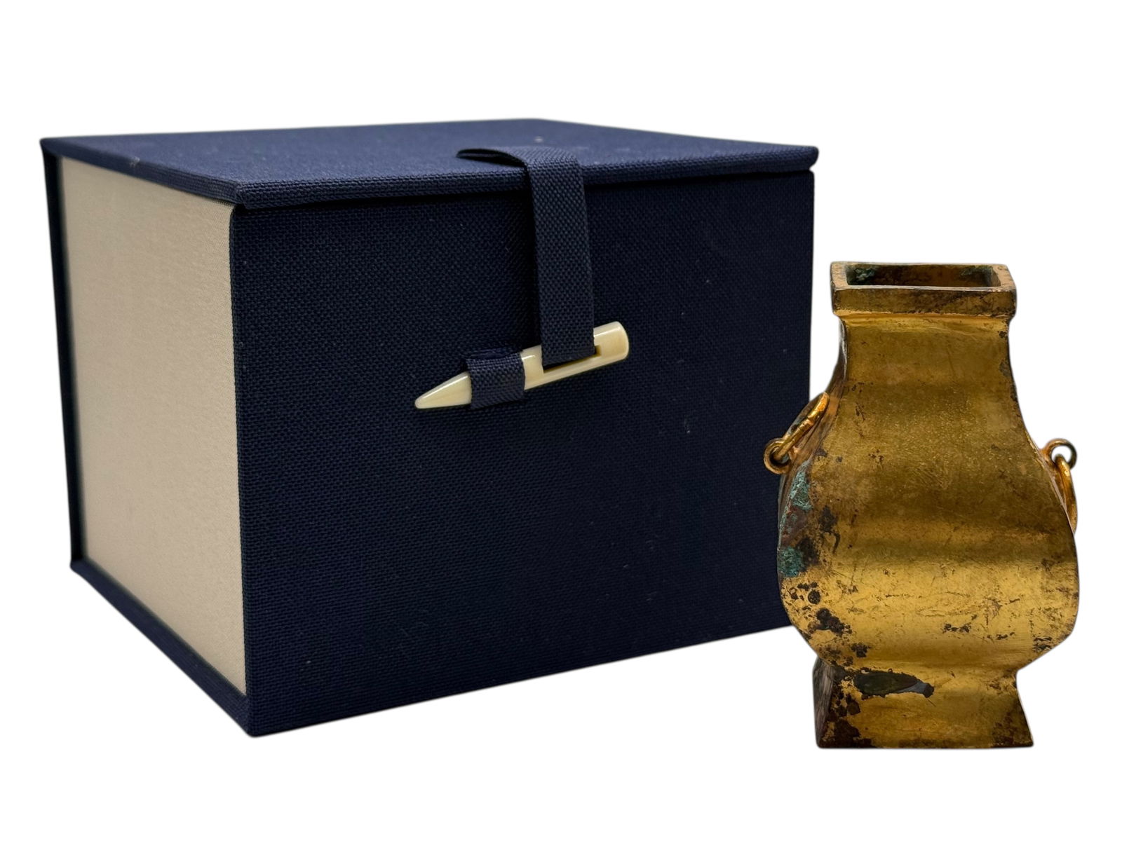 A Gilt Bronze Vessel with Covering Box (1 of 7)