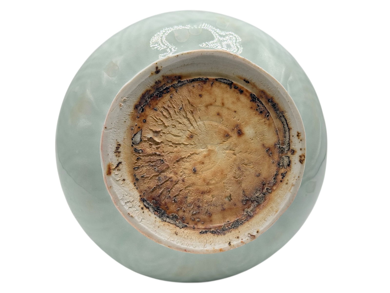 A Chinese Celadon-Glazed Ewer - 5