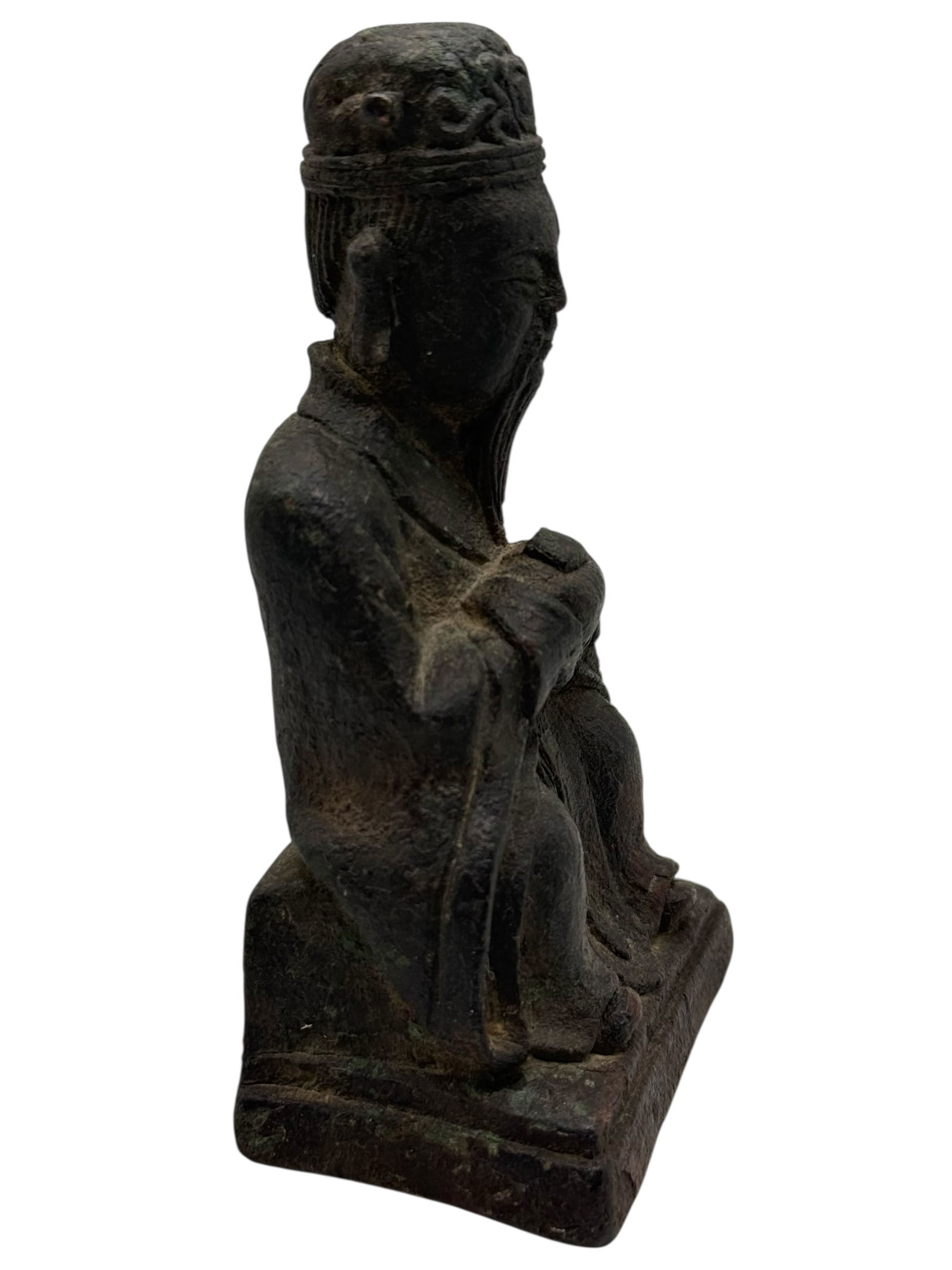 A Chinese Bronze Seated Figure - 2