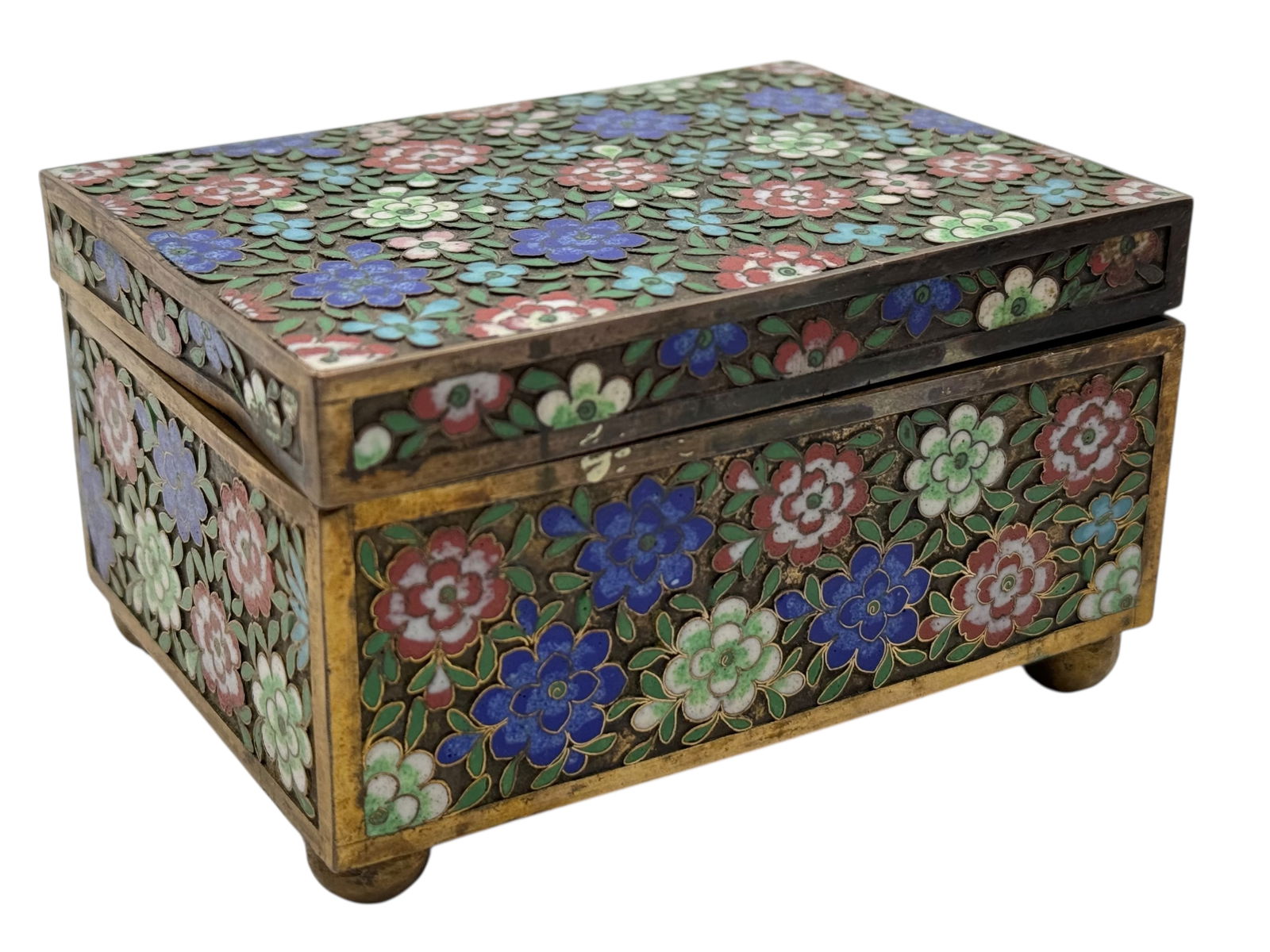 A Chinese Cloisonné-Style Enamel Box (1 of 7)