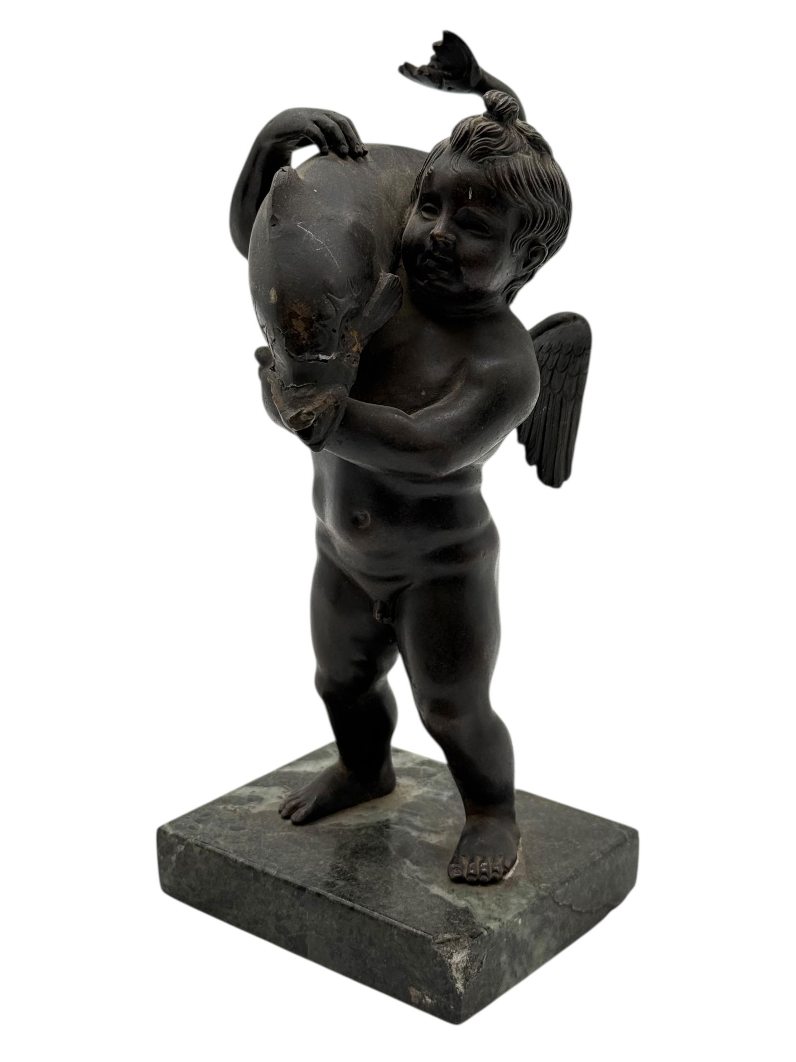 Two Bronze Figures on Stone Bases - 6