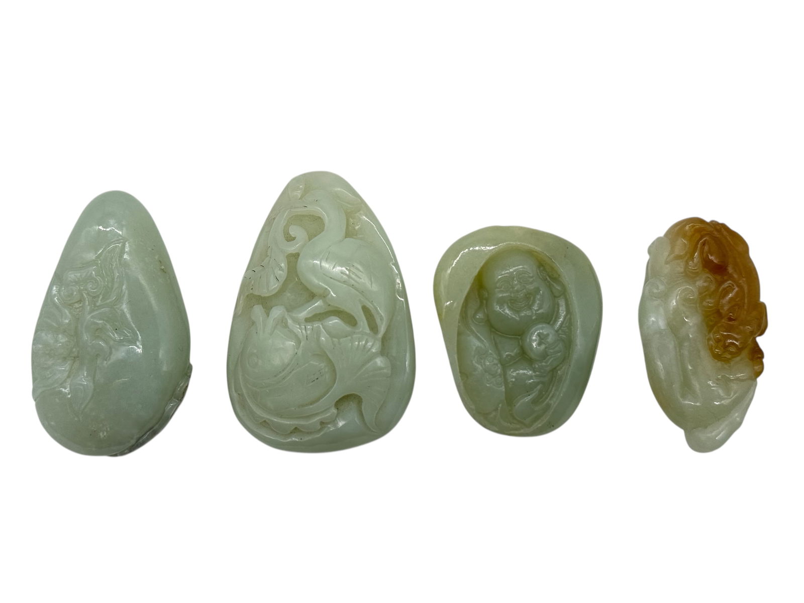 A Group of 4 Chinese Jade Carvings (1 of 7)