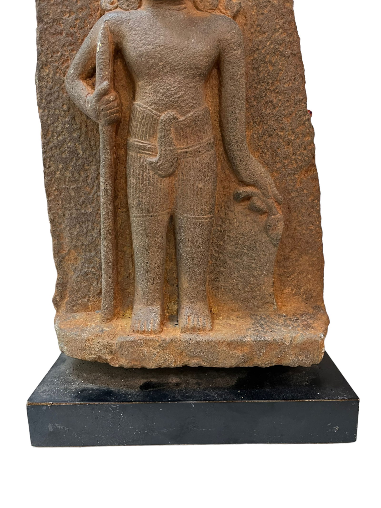 SANDSTONE BUDDHA ON BASE - 3